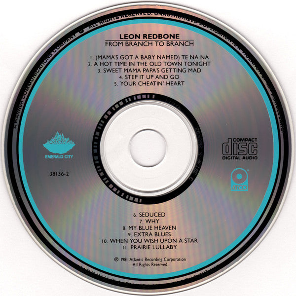 Leon Redbone : From Branch To Branch (CD, Album, RE)
