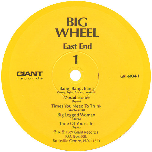 Big Wheel (2) : East End (LP, Album)