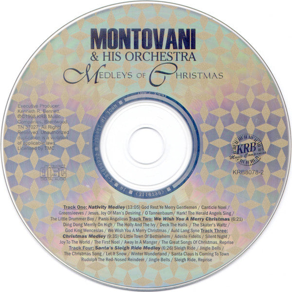 Mantovani And His Orchestra : Play The Songs Of Christmas (CD)