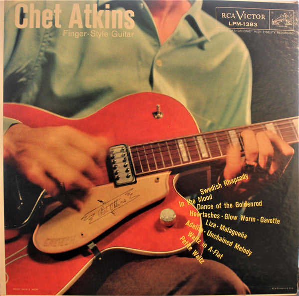 Chet Atkins : Finger Style Guitar (LP, Album, Mono)