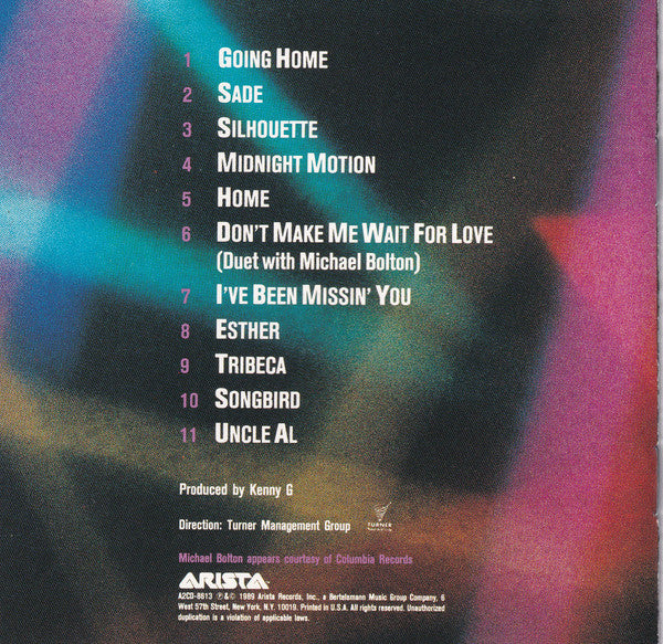 Kenny G (2) : Live (CD, Album)