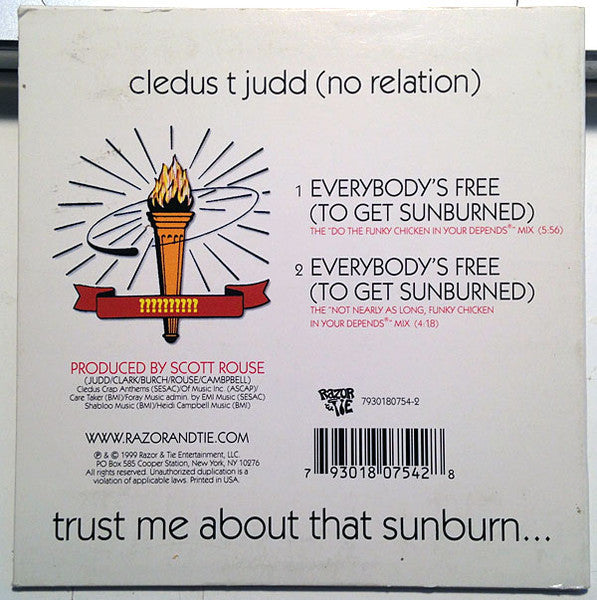 Cledus T. Judd : Everybody's Free (To Get Sunburned) (CD, Single)