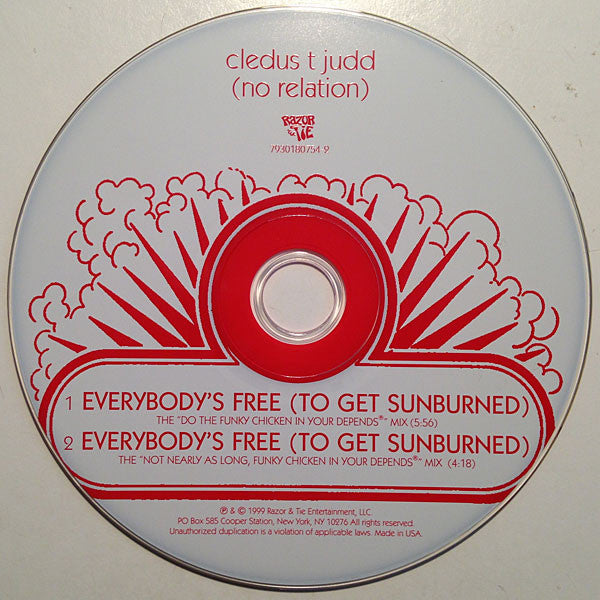 Cledus T. Judd : Everybody's Free (To Get Sunburned) (CD, Single)