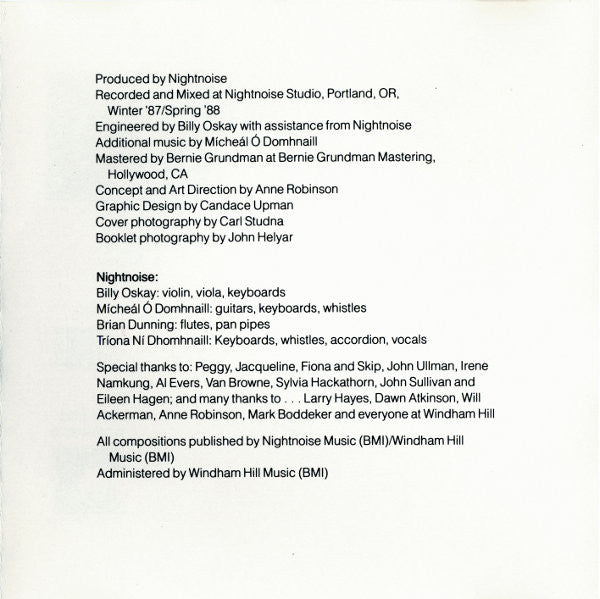 Nightnoise (2) : At The End Of The Evening (CD, Album)