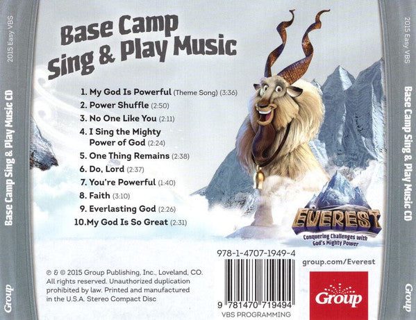 Unknown Artist : 2015 Easy VBS Base Camp Sing & Play Music (CD)