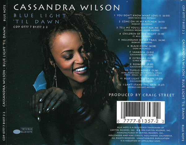 Cassandra Wilson : Blue Light 'Til Dawn (CD, Album)