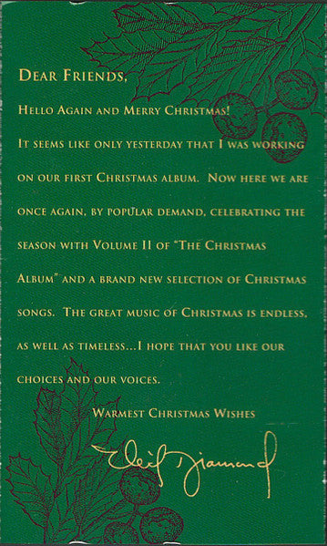 Neil Diamond : The Christmas Album Volume II (Cass, Album, Dol)