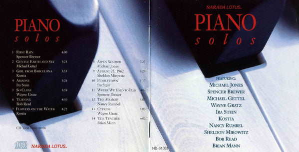 Various : Piano Solos (CD, Comp)