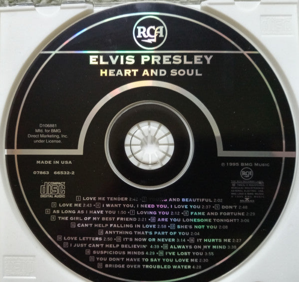 Elvis Presley : Heart & Soul (CD, Comp, Club, RM)