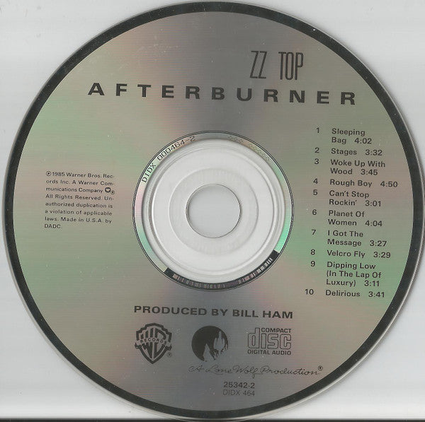 ZZ Top : Afterburner (CD, Album, RE, DAD)