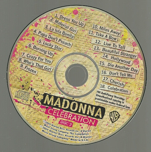 Madonna : Celebration (2xHDCD, Comp, RM)