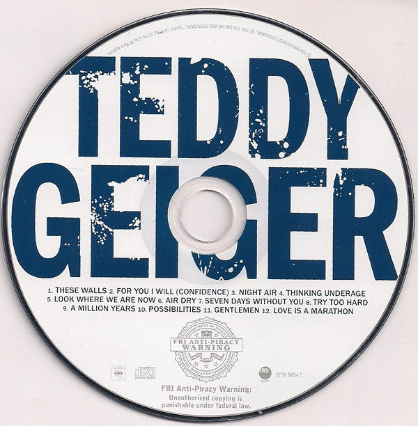 Teddy Geiger : Underage Thinking (CD, Album, DAD)