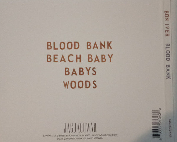 Bon Iver : Blood Bank (CD, EP)