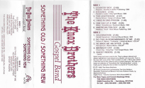 The Knox Brothers : Something Old/Something New (Cass, Album)