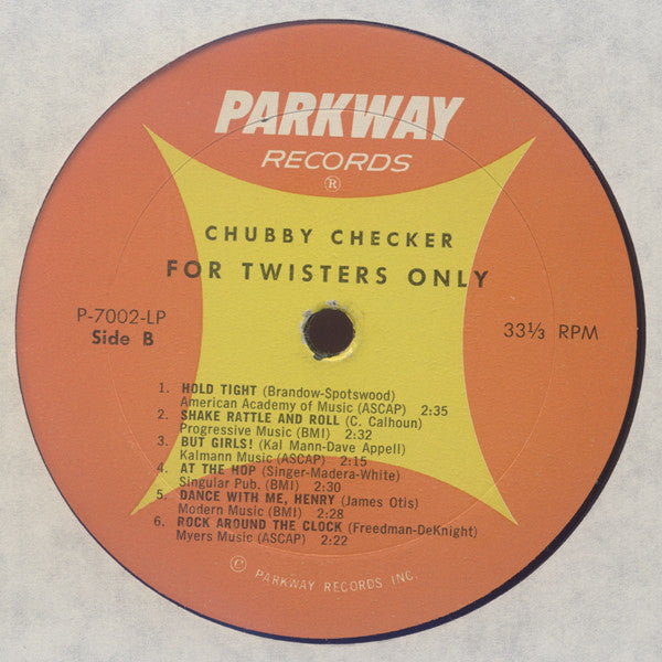 Chubby Checker - For Twisters Only (LP) (G+) - Endless Media