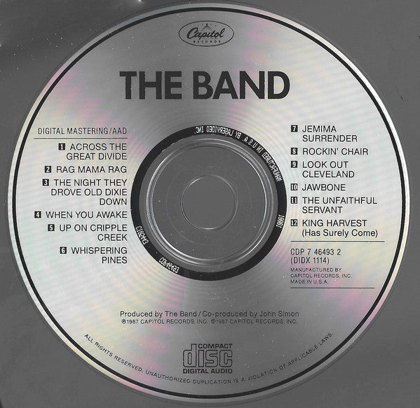 The Band : The Band (CD, Album, RE, Las)