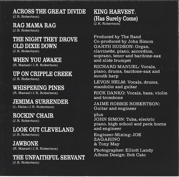 The Band : The Band (CD, Album, RE, Las)