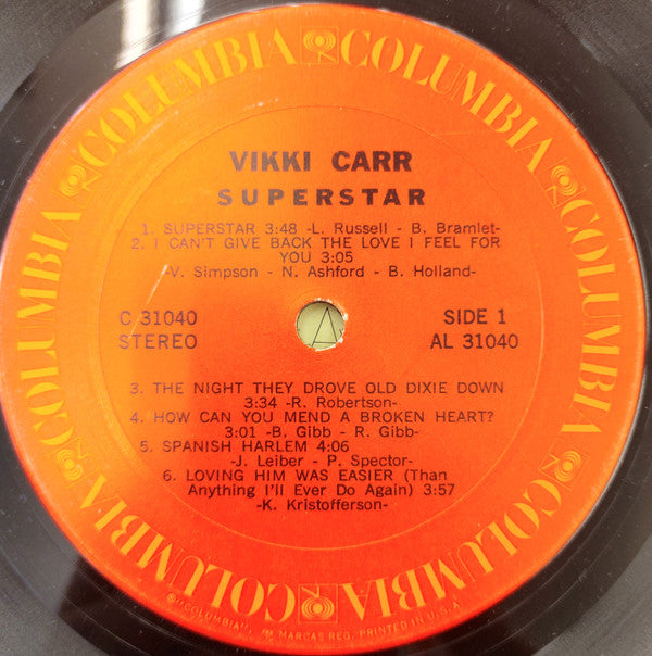 Vikki Carr : Superstar (LP, Album, San)