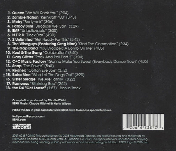 Various : ESPN Presents Stadium Anthems: Music For The Fans (CD, Comp, Enh)