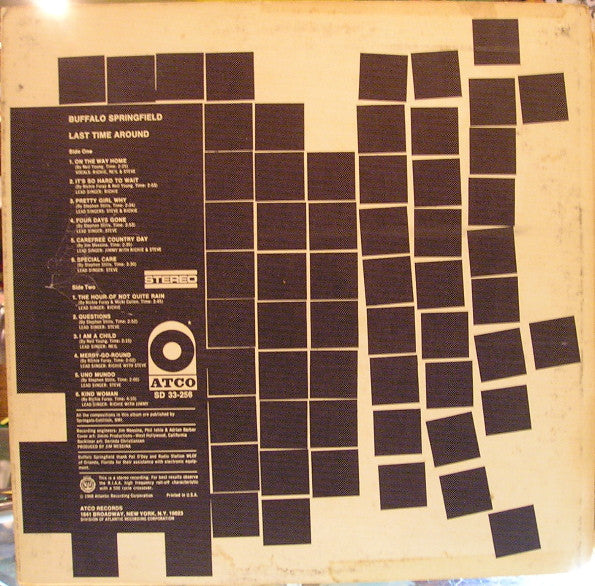 Buffalo Springfield : Last Time Around (LP, Album, MO )