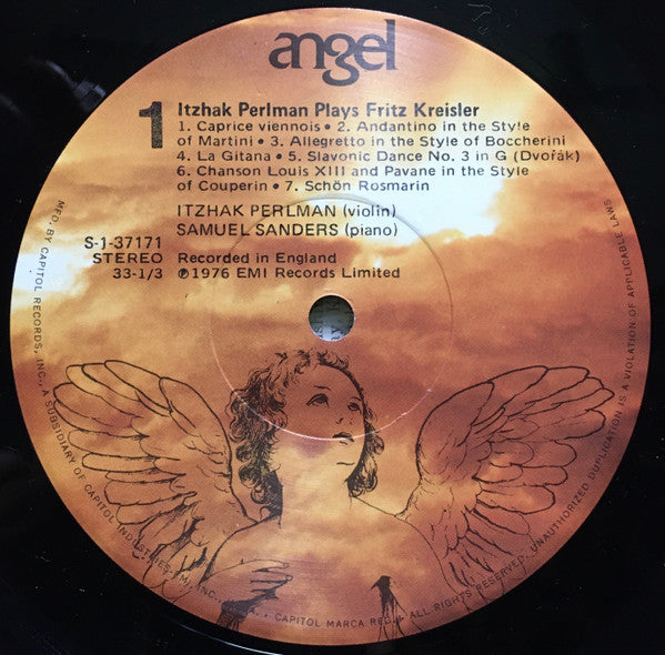 Itzhak Perlman : Plays Fritz Kreisler (LP, Album)