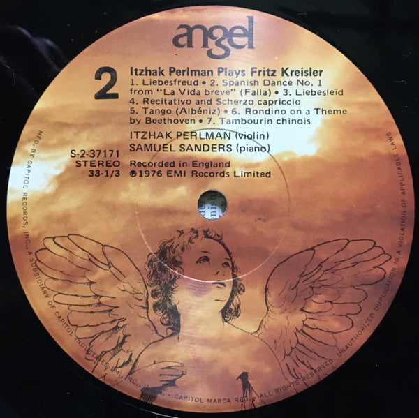 Itzhak Perlman : Plays Fritz Kreisler (LP, Album)