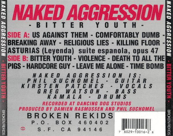 Naked Aggression : Bitter Youth (CD, Album, RE)
