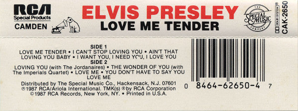 Elvis Presley : Love Me Tender (Cass, Comp, Dol)