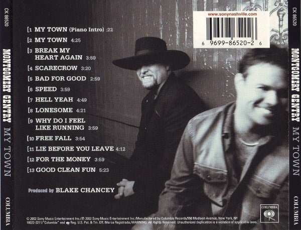 Montgomery Gentry : My Town (CD, Album)