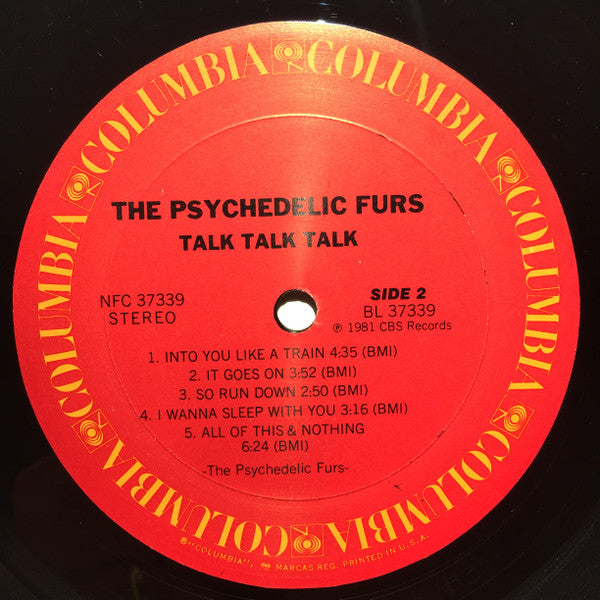 The Psychedelic Furs : Talk Talk Talk (LP, Album, Car)