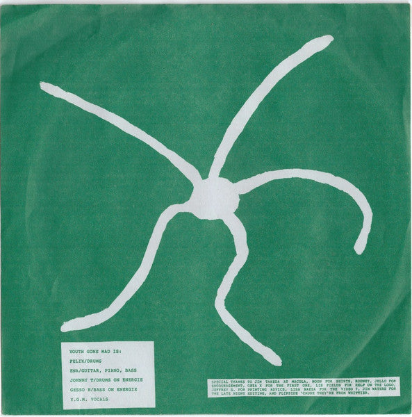 Youth Gone Mad : Crime Rate '88 (7")