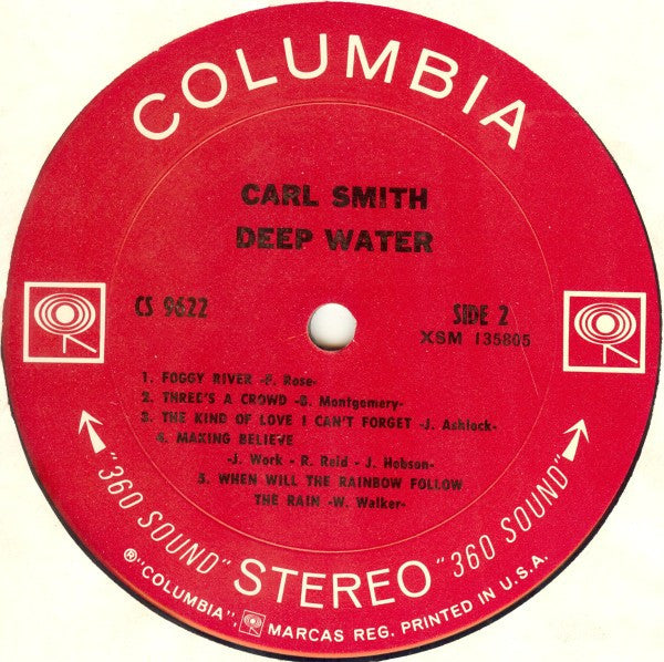 Carl Smith  - Deep Water (LP) (G+) - Endless Media