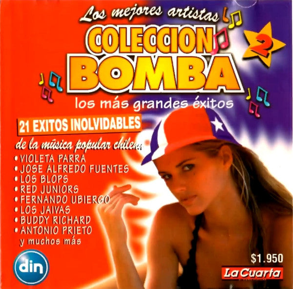 Various : Colección Bomba Vol. 2: 21 Éxitos Inolvidables de La Música Popular Chilena (CD, Comp)