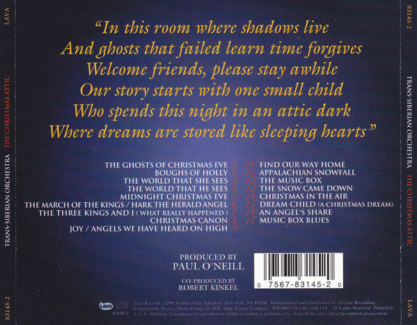 Trans-Siberian Orchestra : The Christmas Attic (CD, Album, RE, Cin)