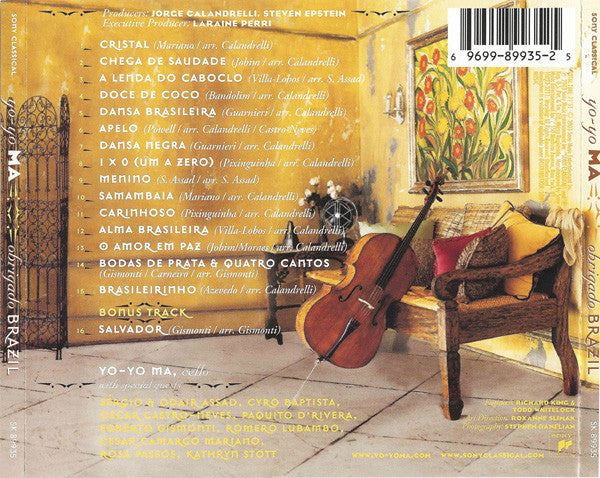 Yo-Yo Ma : Obrigado Brazil (CD, Album)