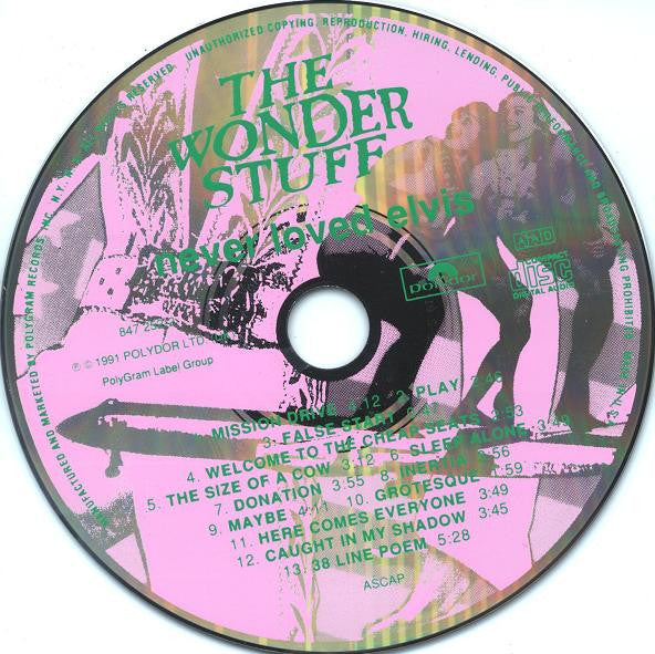The Wonder Stuff : Never Loved Elvis (CD, Album)