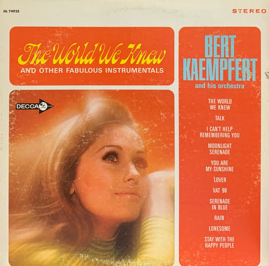 Bert Kaempfert & His Orchestra : The World We Knew (LP, Album, RE, Pin)