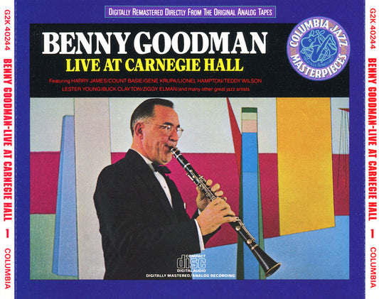 Benny Goodman : Live At Carnegie Hall (2xCD, Album, Mono, RE, RM, RP)