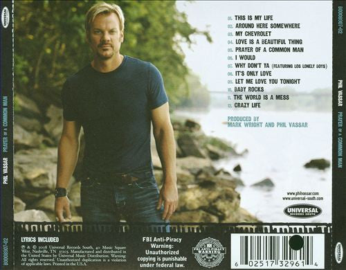 Phil Vassar : Prayer Of A Common Man (CD, Album)