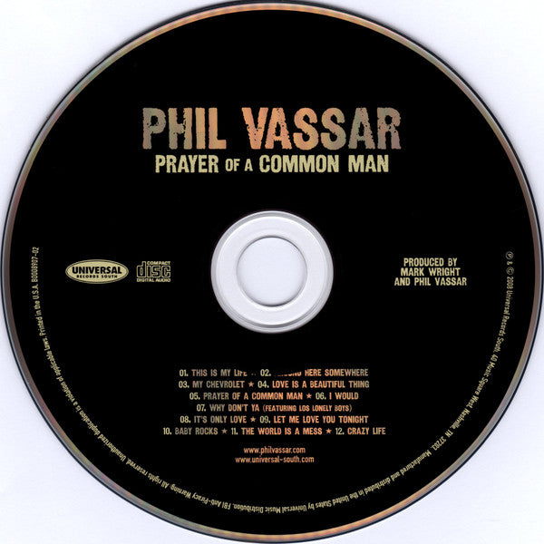 Phil Vassar : Prayer Of A Common Man (CD, Album)