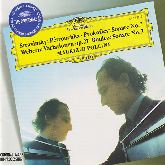 Igor Stravinsky, Sergei Prokofiev, Anton Webern, Pierre Boulez - Maurizio Pollini : Pétrouchka / Sonate No. 7 / Variationen Op. 27 / Sonate No. 2 (CD, Comp, RE, RM, PMD)