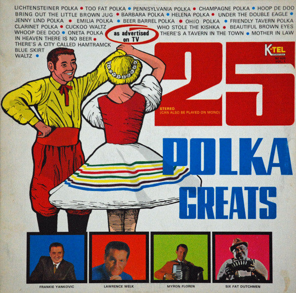 Various - 25 Polka Greats Vol. 1 (LP) (G+) - Endless Media