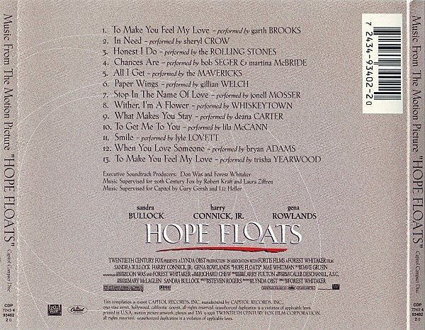 Various : Music From The Motion Picture "Hope Floats" (CD, Comp)