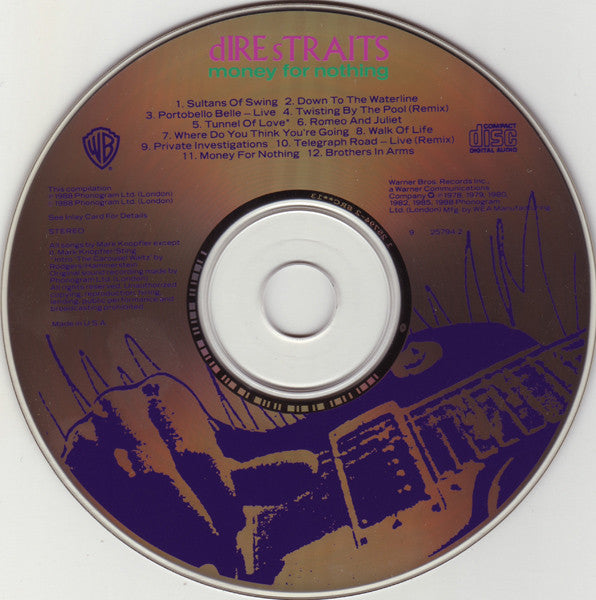 Dire Straits : Money For Nothing (CD, Comp, Club, Col)