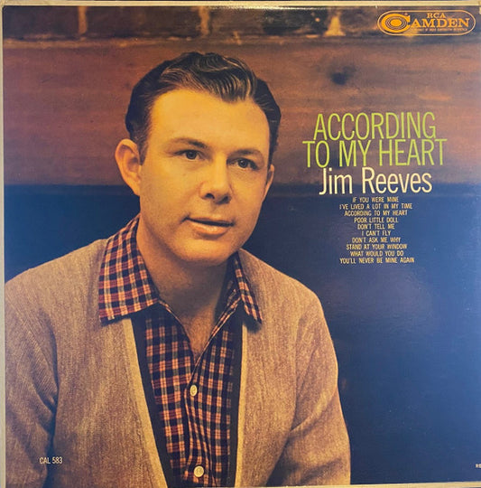 Jim Reeves : According To My Heart (LP, Album, Mono, RE, Hol)