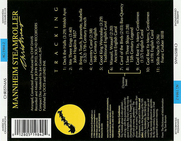 Mannheim Steamroller : Christmas (CD, Album, RP)