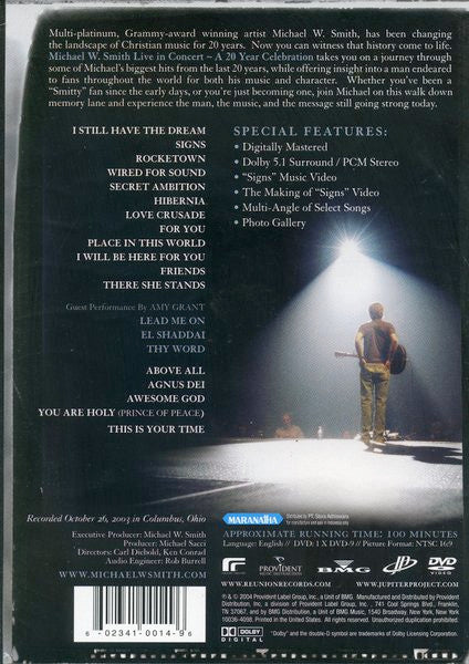 Michael W. Smith : Live In Concert: A 20 Year Celebration (DVD-V, NTSC)