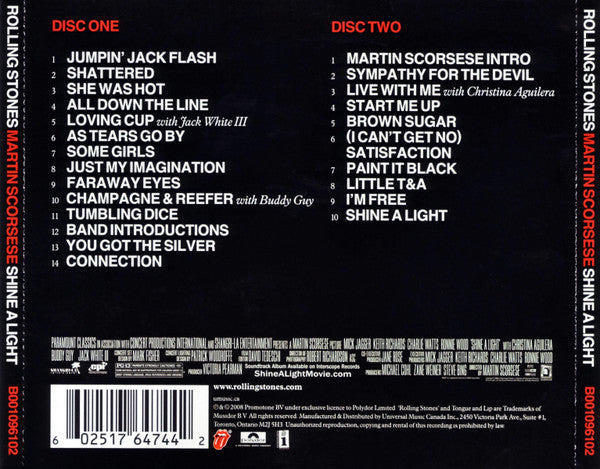 The Rolling Stones, Martin Scorsese : Shine A Light (2xCD, Album)