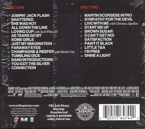 The Rolling Stones, Martin Scorsese : Shine A Light (2xCD, Album)