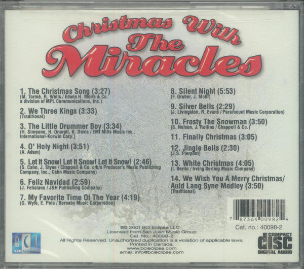 The Miracles : Christmas With The Miracles (CD, Album)